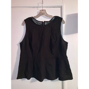 Forever 21+ Mesh Back Zipper Back Tank Top Size 2X